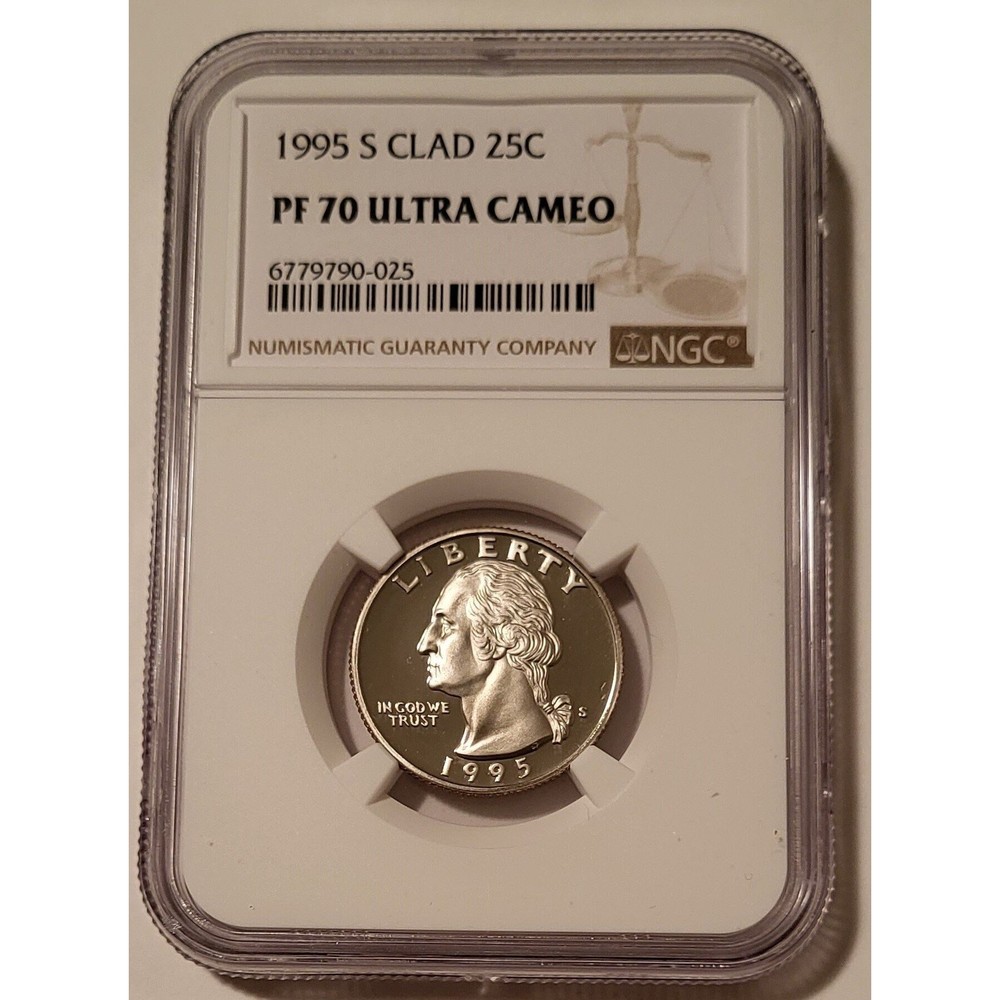1995 S Clad Washington Quarter Proof PF70 UC NGC